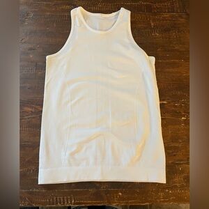 Lululemon For The Chill of It women’s white tank.